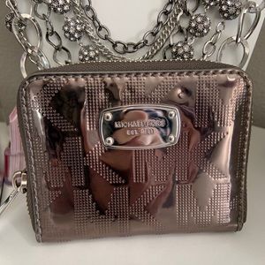 Michael Kors Gun metal wallet